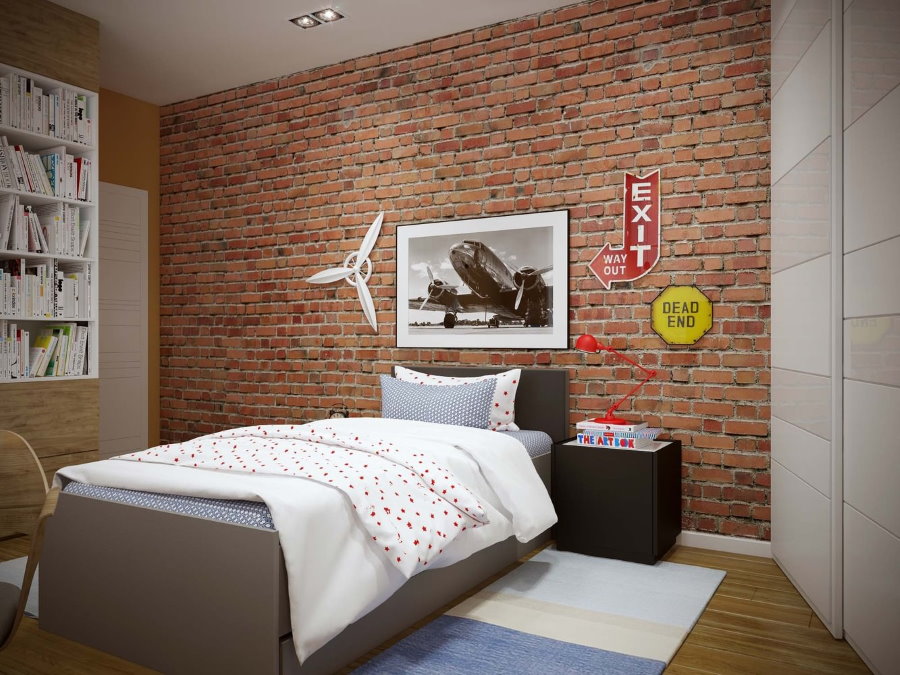 Design pour enfants à Khrouchtchev dans le style loft