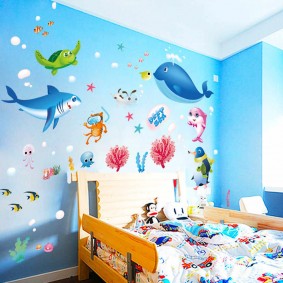 autocollants pour photo d'intérieur de chambre d'enfants