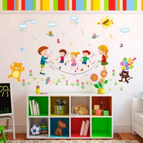 autocollants pour des idées de décoration de chambre d'enfants