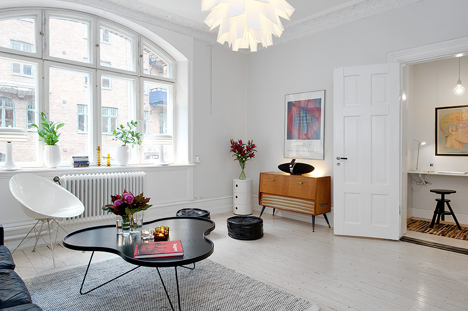 Salon de style scandinave