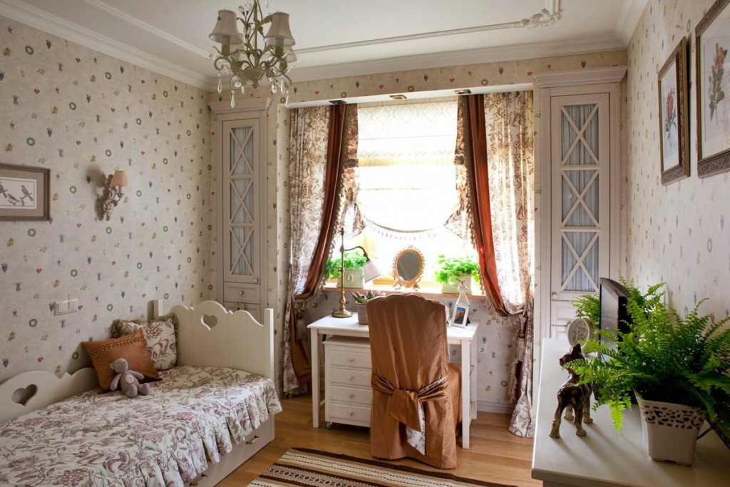 Chambre d'enfant de style provençal pour fille