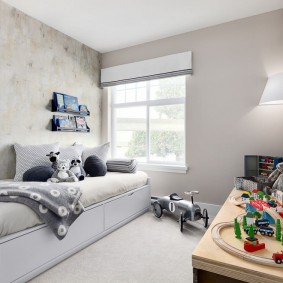 disposition des meubles dans une photo design pour enfants