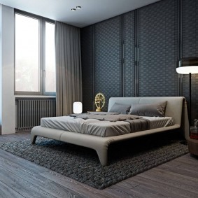 Chambre élégante avec stratifié gris