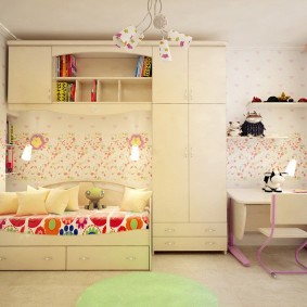 intérieur de chambre d'enfants moderne