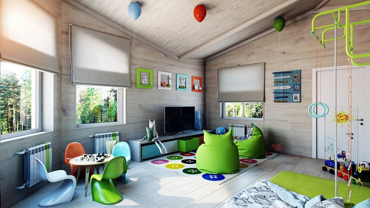 photo de conception de chambre d'enfants moderne