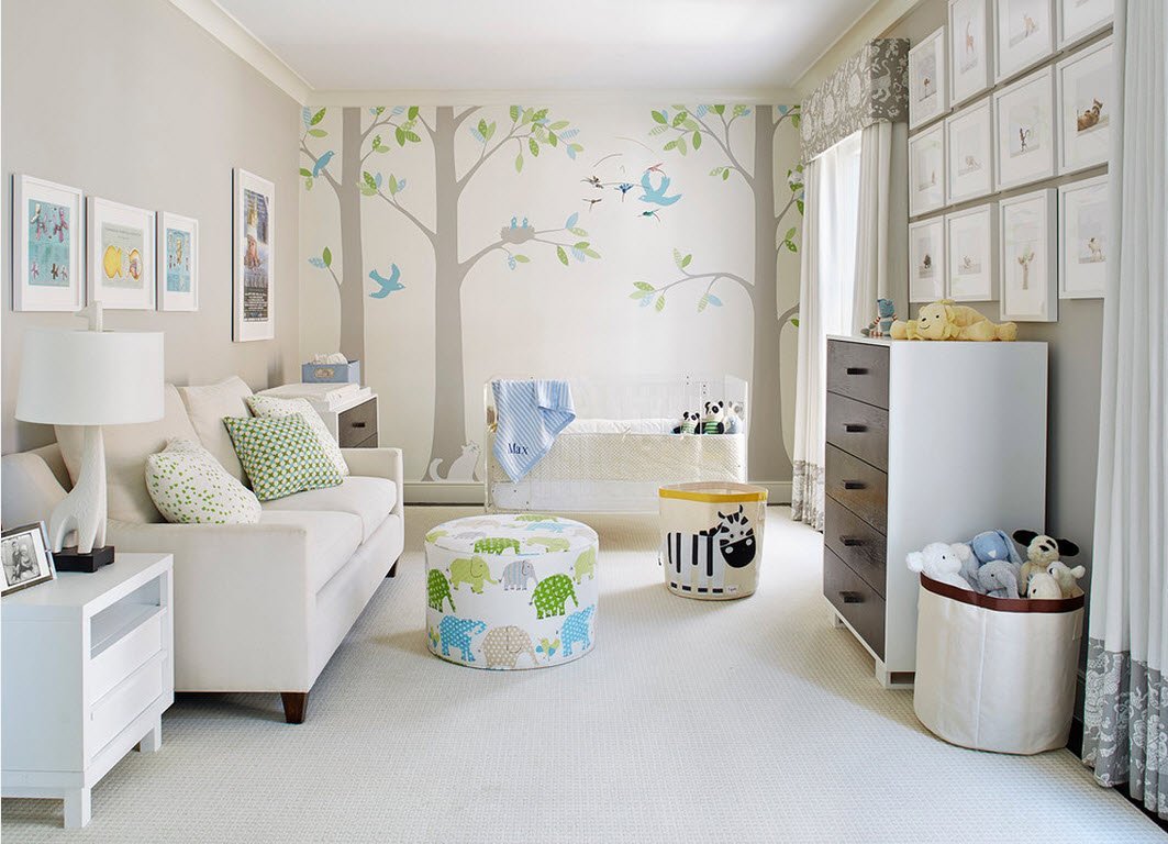 conception de photo de chambre d'enfants moderne