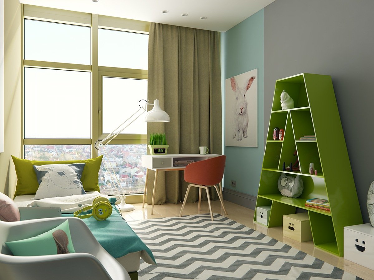 photo de conception de chambre d'enfants moderne