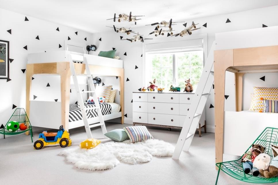 intérieur de chambre d'enfants moderne