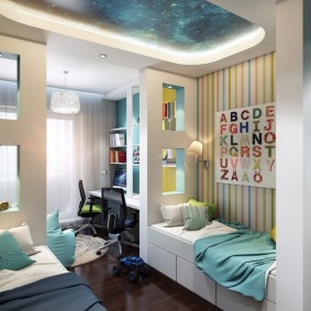 design moderne d'une chambre d'enfant