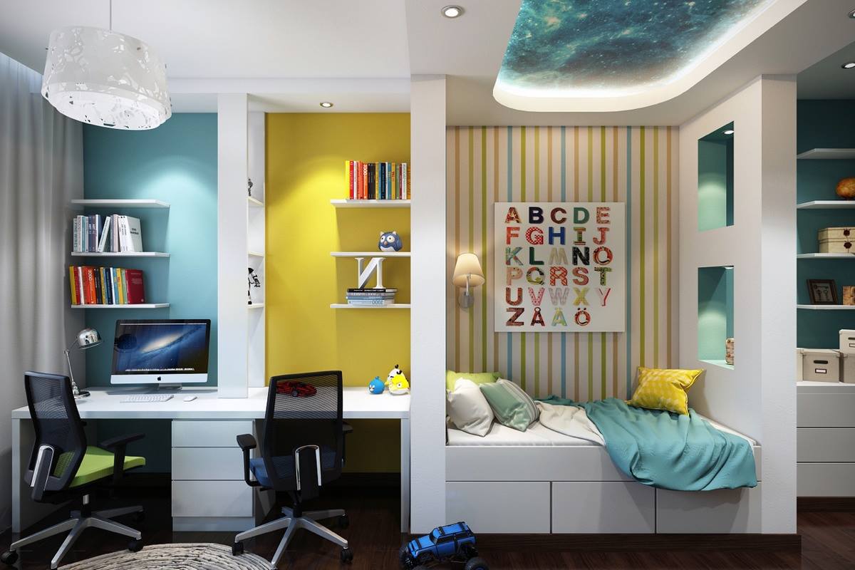 design moderne d'une chambre d'enfant