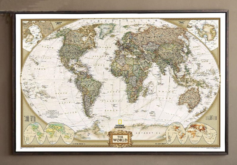 Kids poster world map