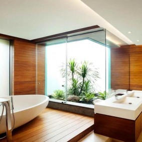 Salle de bain de style japonais