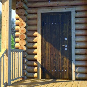 portes d'entrée en bois