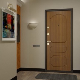 idées de décoration de porte en bois d'entrée