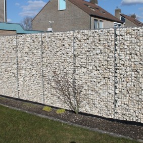 décor de clôture de gabion