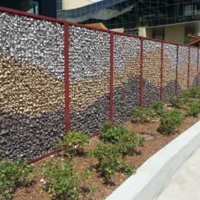 gabion clôture photo décor