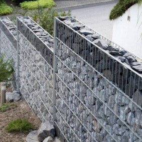 Aperçu de l'idée de clôture de gabion