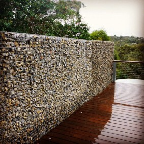 gabion clôture photo espèces