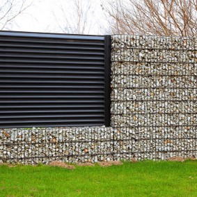 gabion clôture photo