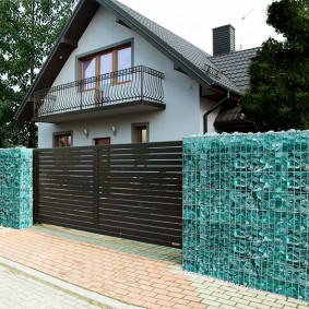 aperçu de la clôture de gabion