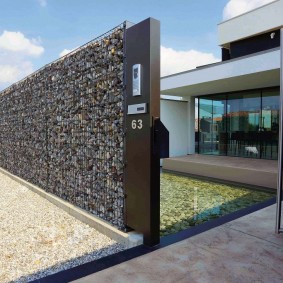 gabion clôture types de décor