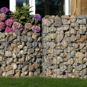 options de décoration de clôture de gabion