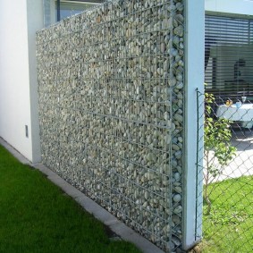 options de conception de clôture de gabion