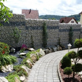 conception de clôture de gabion