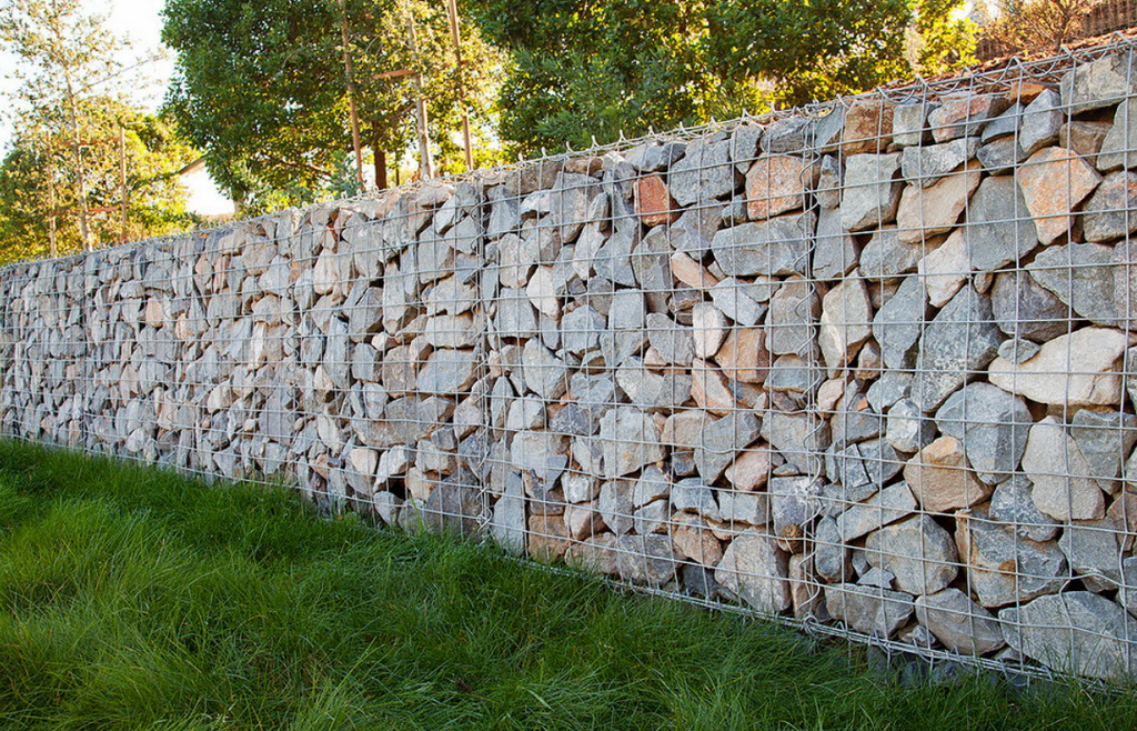 gabion clôture photo