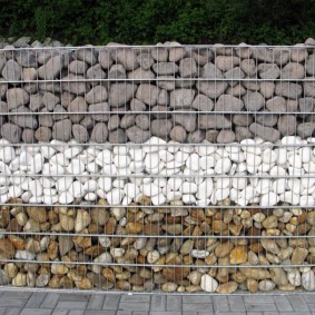 idées de décoration de clôture gabion