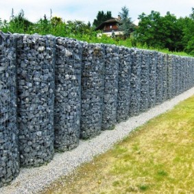 conception d'idées de clôture gabion