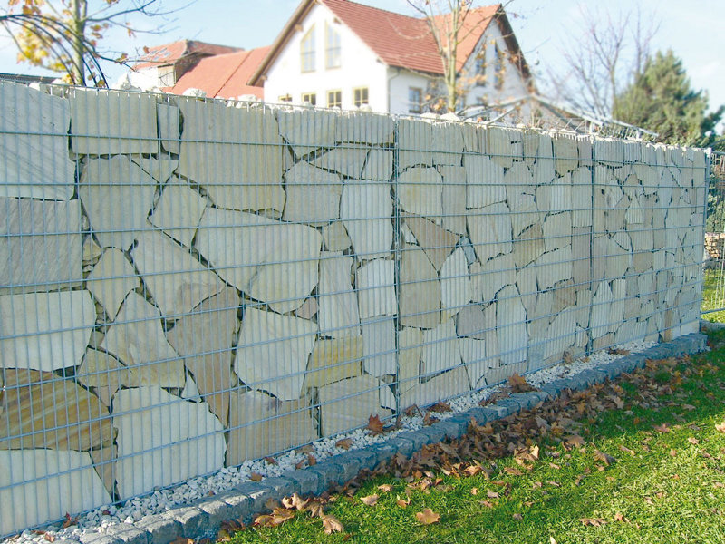 gabion clôture idées photo