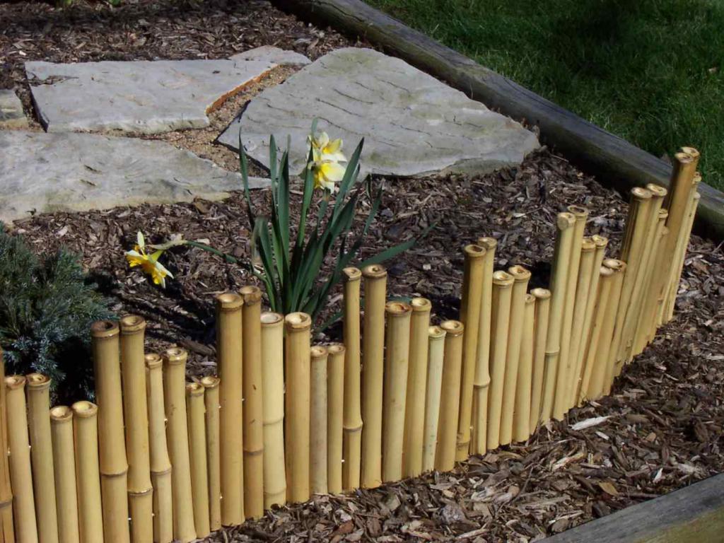 decorative bamboo fence