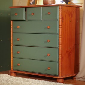 wooden chest of drawers