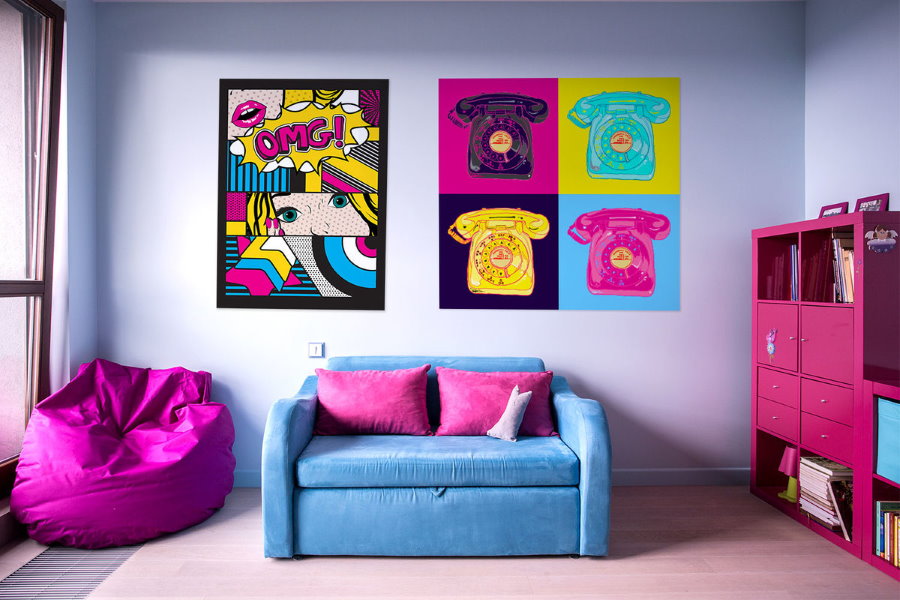 Décor de chambre pop art