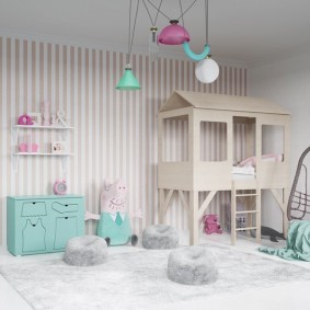 décor de photo de maison de jeu pour enfants