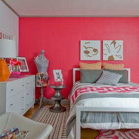 Intérieur d'une chambre d'enfants pour une fille