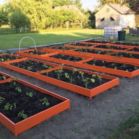 Lits de jardin avec côtés en métal