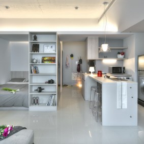 Intérieur d'un studio dans un style moderne