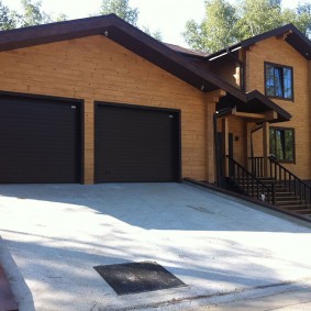 Large garage for two cars