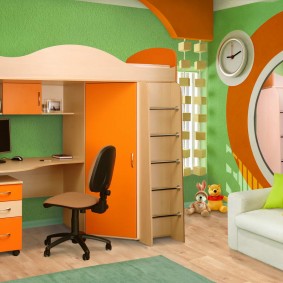 situé dans le décor photo de la chambre des enfants