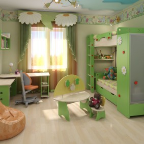 casque dans une chambre photo design pour enfants