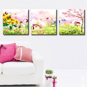 peintures pour chambre d'enfants photo