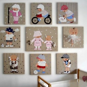 peintures pour chambre d'enfants photo design