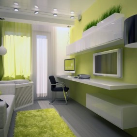 room 16 sq m in a studio apartment types of ideas