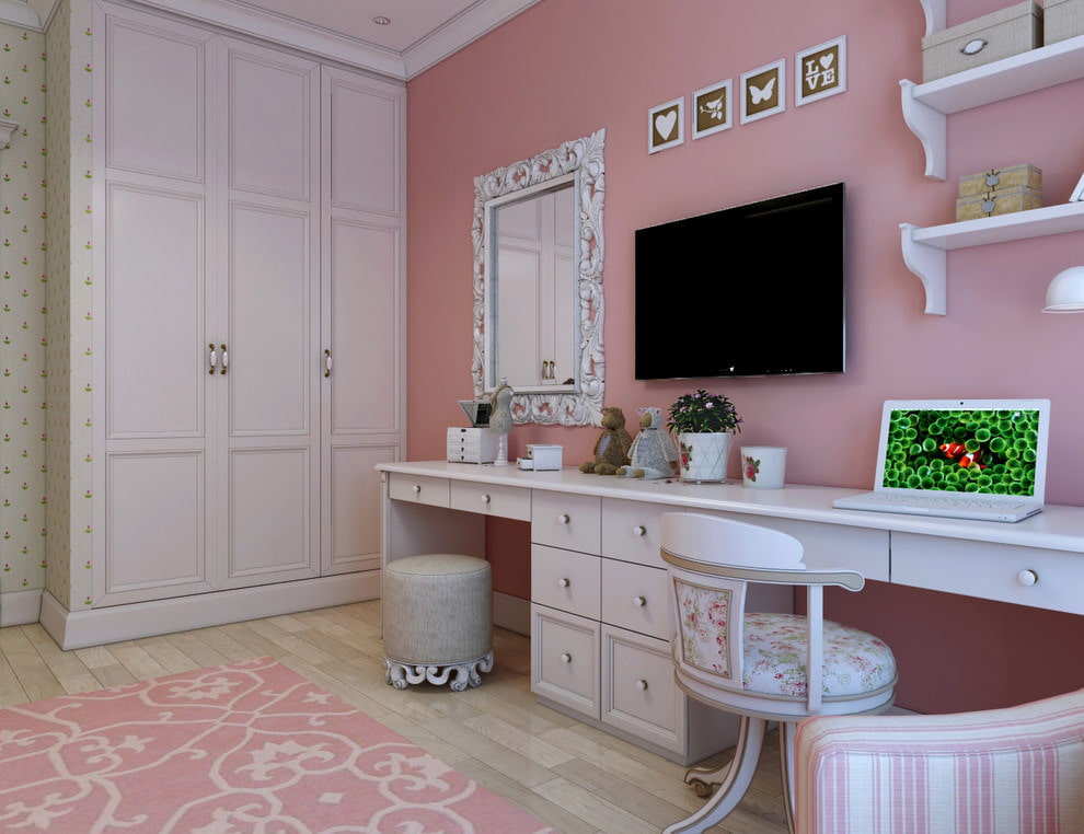 Mobilier pour chambre de fille de style néoclassique