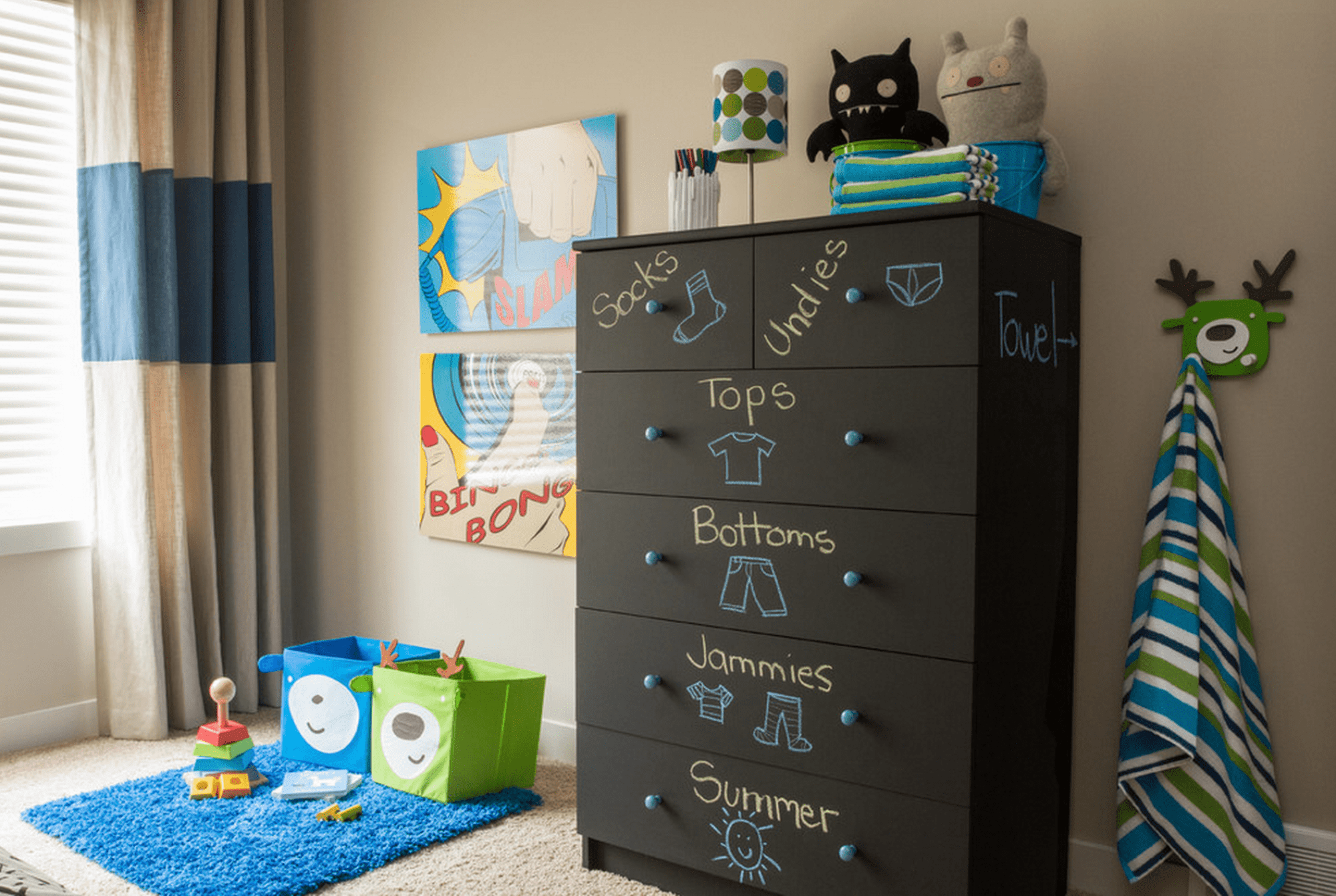 unusual children's chest of drawers