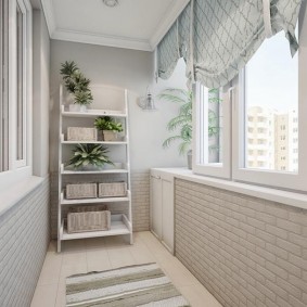 vitrage des balcons et loggias dans la photo de design de l'appartement