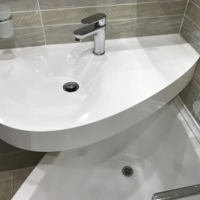 couler sur les idées de photo de salle de bain