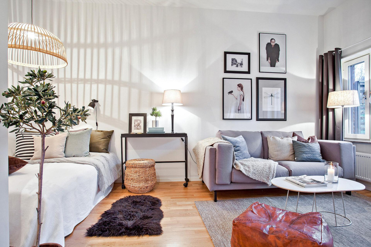 bedroom living room scandinavian style